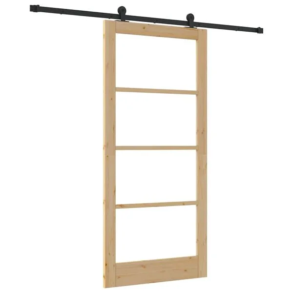 vidaXL Porte coulissante ORKDAL Naturel 93 x 202 cm