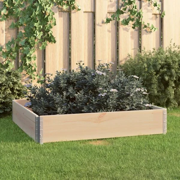 vidaXL Jardinière surélevée 100x100 cm Bois de pin solide