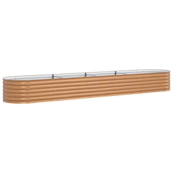 vidaXL Lit surélevé Marron 400 x 80 x 44 cm Acier