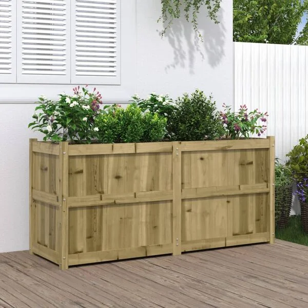 vidaXL Jardinière 150x50x70 cm bois de pin imprégné