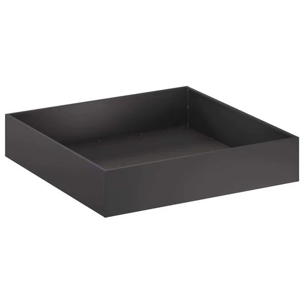 vidaXL Cache-pot de jardin 2 pc Noir 100 x 100 x 20 cm