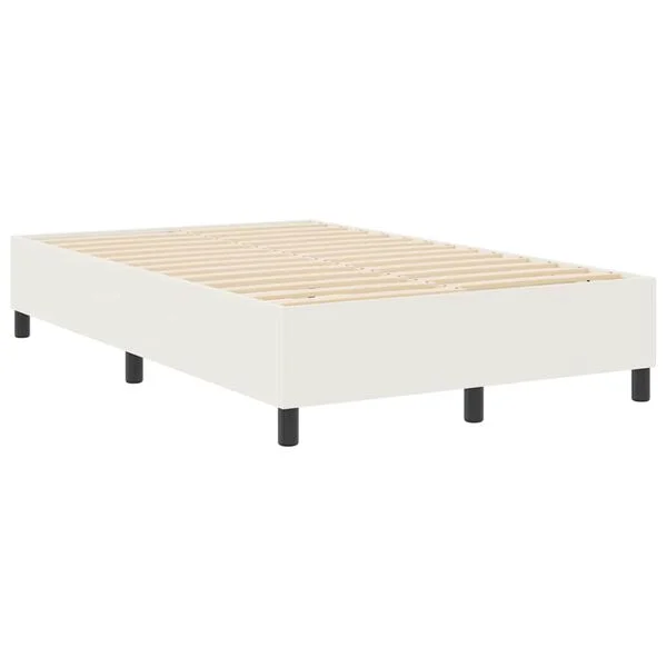 vidaXL Cadre de lit plateforme Crème 120 x 200 cm