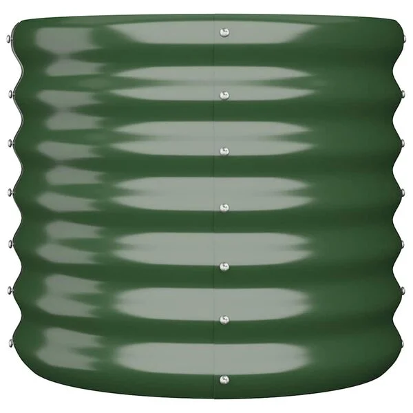 vidaXL Jardinière de jardin Acier galvanisé 40x40x36 cm Vert