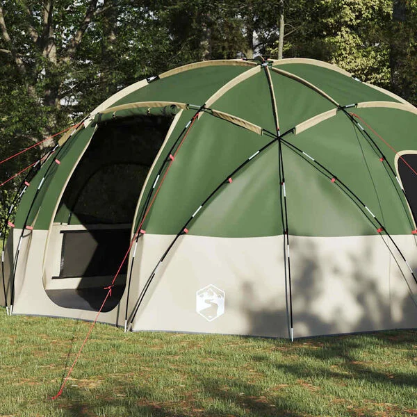 vidaXL Tente Dôme avec toit Vert 475 x 475 x 235 cm taffetas