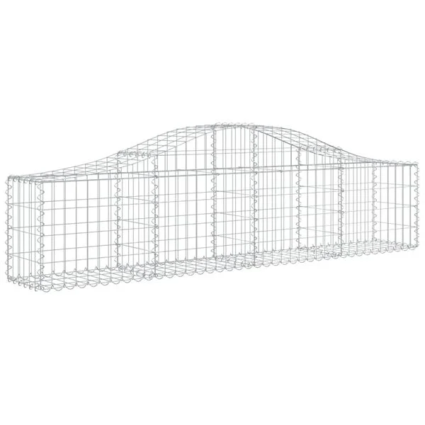 vidaXL Paniers à gabions arqués 5 pcs 200x30x40/60 cm Fer galvanisé