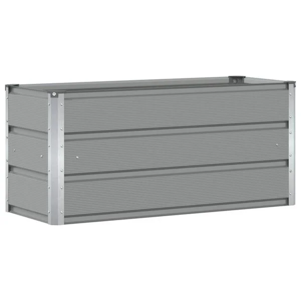 vidaXL Jardinière Gris clair 100 x 40 x 45 cm Acier