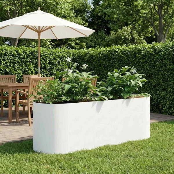 vidaXL Jardin surélevé Blanc 120 x 40 x 40 cm