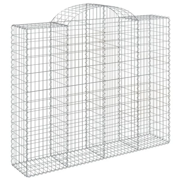 vidaXL Paniers à gabions arqués 12 pcs 200x50x160/180 cm Fer galvanisé
