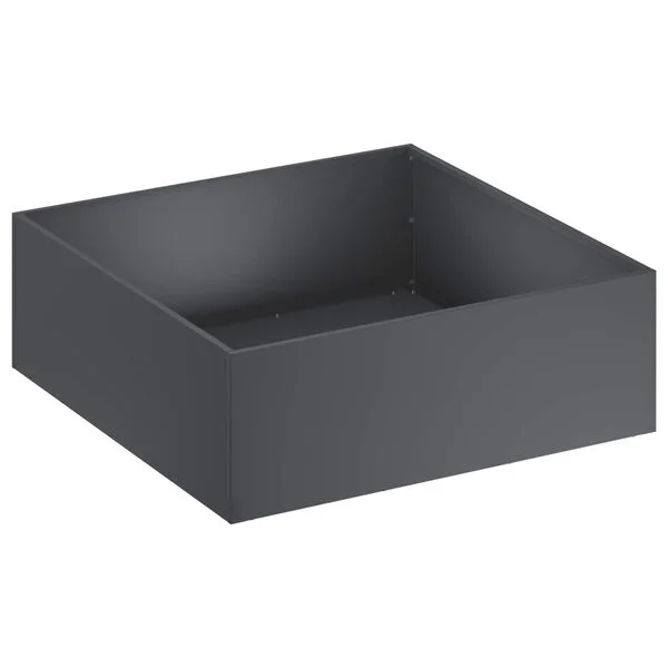 vidaXL Cache-pot de jardin 2 pc Anthracite 40 x 40 x 20 cm