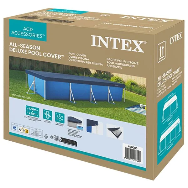 INTEX Couverture de piscine INTEX 450 x 220 cm Rectangulaire PVC, PET