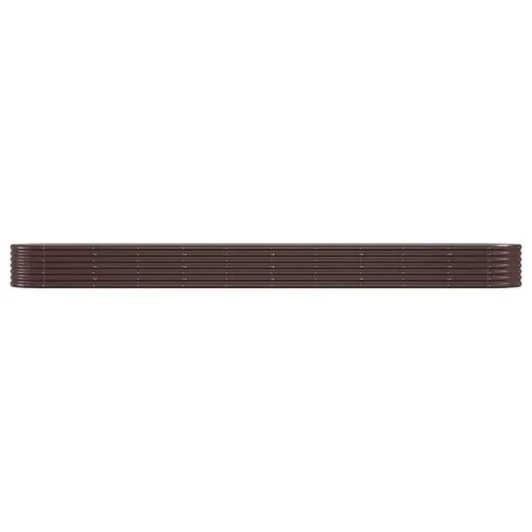 vidaXL Lit surélevé de jardin Acier galvanisé marron