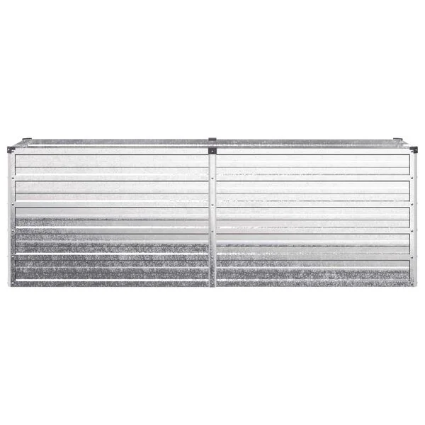 vidaXL Jardin surélevé Argenté 160 x 40 x 55 cm galvanisé