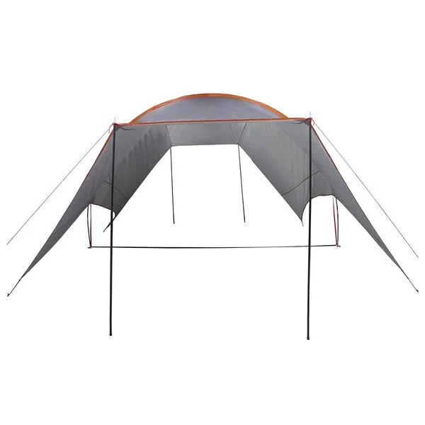 vidaXL Tarp de camping résistant à l'eau Gris et orange