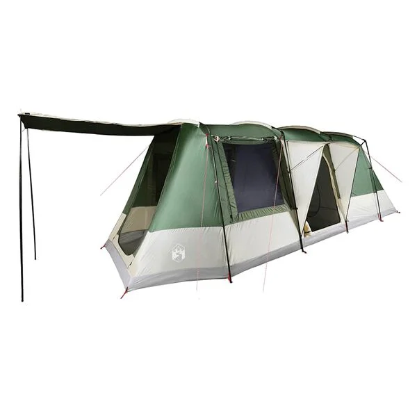 vidaXL Tente de camping tunnel 4 personnes vert imperméable