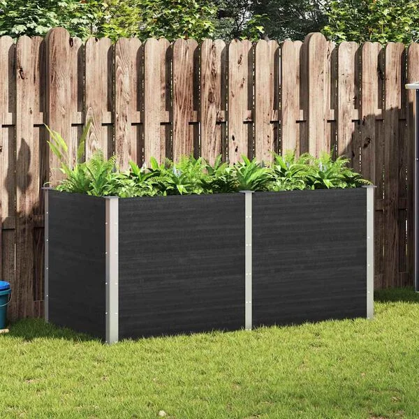 vidaXL Lit surélevé de jardin 200x100x91 cm WPC Gris