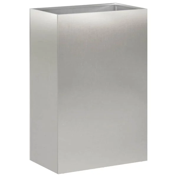 vidaXL Cache-pot de jardin 2 pc Argenté 40 x 30 x 75 cm