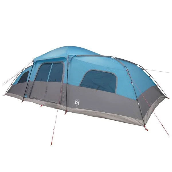 vidaXL Tente familiale avec auvent imperméable 18 personne Bleu