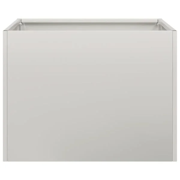 vidaXL Jardinière 40x40x30 cm acier inoxydable