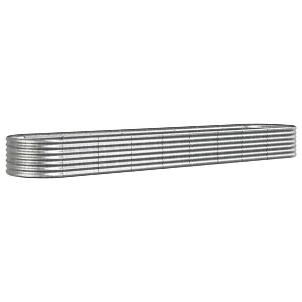 vidaXL Lit surélevé de jardin Acier galvanisé Argenté