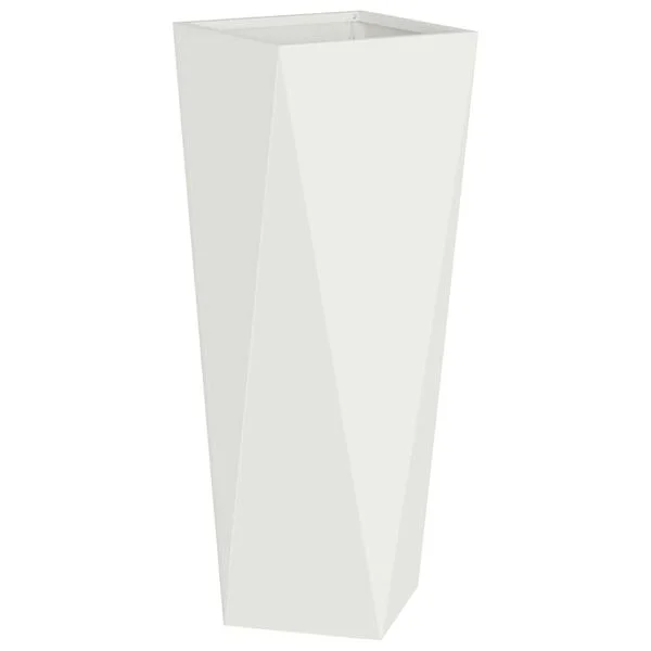 vidaXL Jardinière Blanc 30 x 30 x 75 cm Acier
