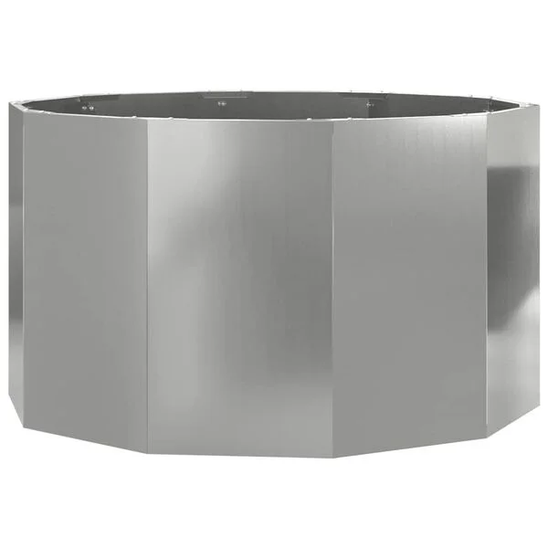 vidaXL Jardinière Argent 90 x 90 x 50 cm Acier galvanisé