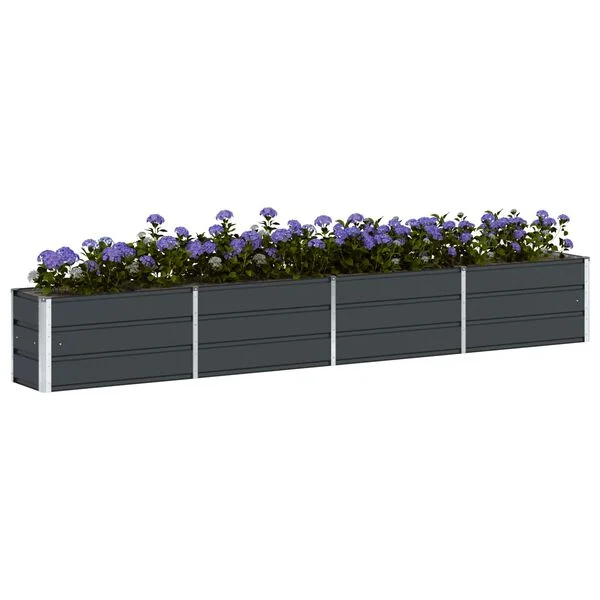 vidaXL Jardinière Anthracite 320 x 40 x 45 cm Acier