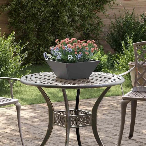 vidaXL Cache-pot de jardin 5 pc Noir 35 x 35 x 15 cm