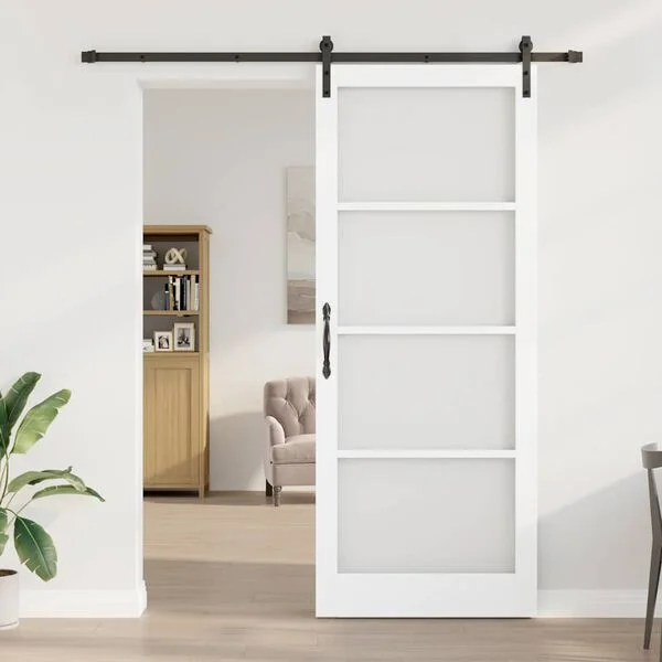 vidaXL Porte coulissante ORKDAL Blanc 93 x 232 cm