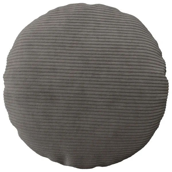 vidaXL Housse de coussin 2 pcs HEERLEN Gris foncé Ø 60 cm