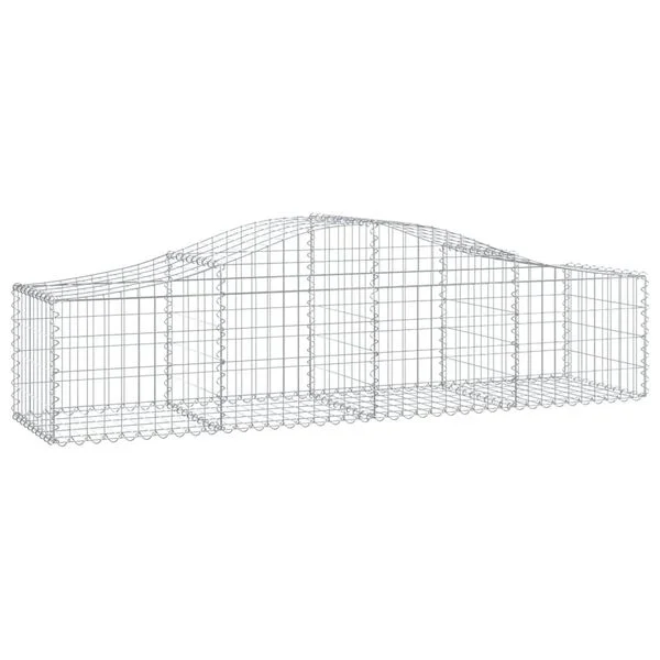 vidaXL Paniers à gabions arqués 13 pcs 200x50x40/60 cm fer galvanisé