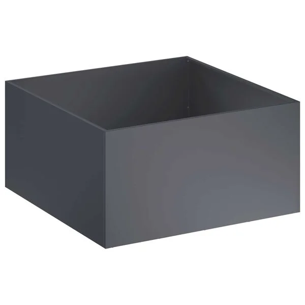 vidaXL Cache-pot de jardin 2 pc Anthracite 100 x 100 x 40 cm