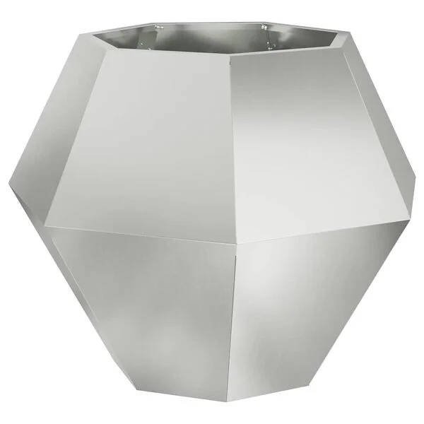 vidaXL Jardinière Argenté 75 x 75 x 60 cm Acier galvanisé