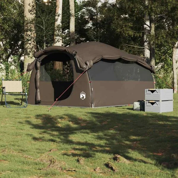 vidaXL Tente familiale tunnel 6 personnes marron résistant à l'eau