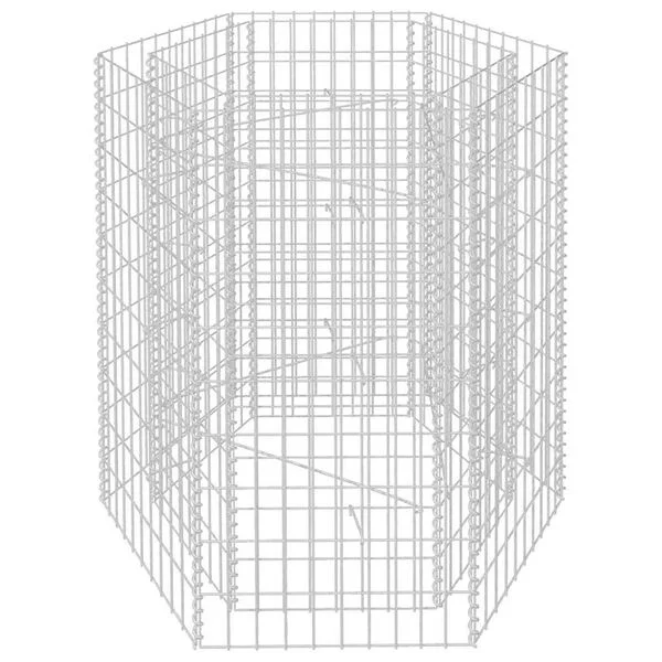 vidaXL Lit surélevé à gabion hexagonale 100x90x100 cm