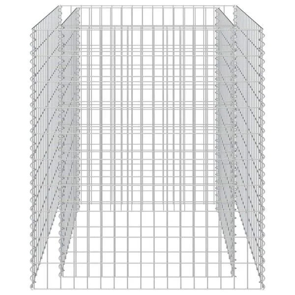 vidaXL Lit surélevé à gabion Acier galvanisé 90x90x100 cm