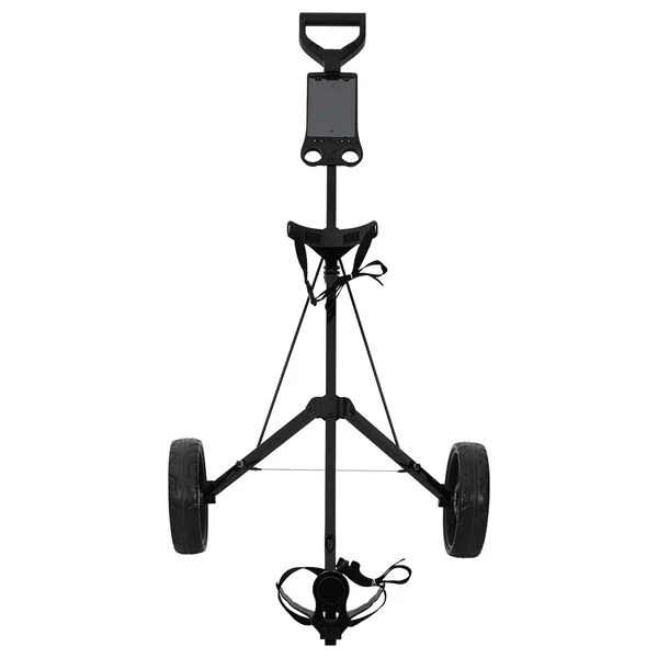 vidaXL Trolley de Golf Noir Fer Pliable