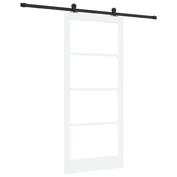 vidaXL Porte coulissante ORKDAL Blanc 93 x 211 cm