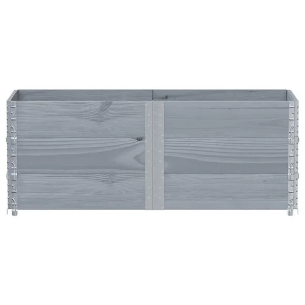 vidaXL Jardinière gris 150x50 cm bois massif de pin