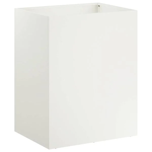 vidaXL Cache-pot de jardin 2 pc Blanc 40 x 30 x 40 cm