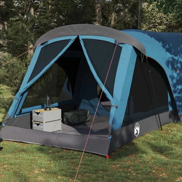 vidaXL Tente familiale 14 personne Bleu