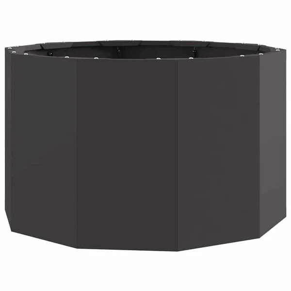 vidaXL Jardinière Noir 60 x 60 x 35 cm Acier