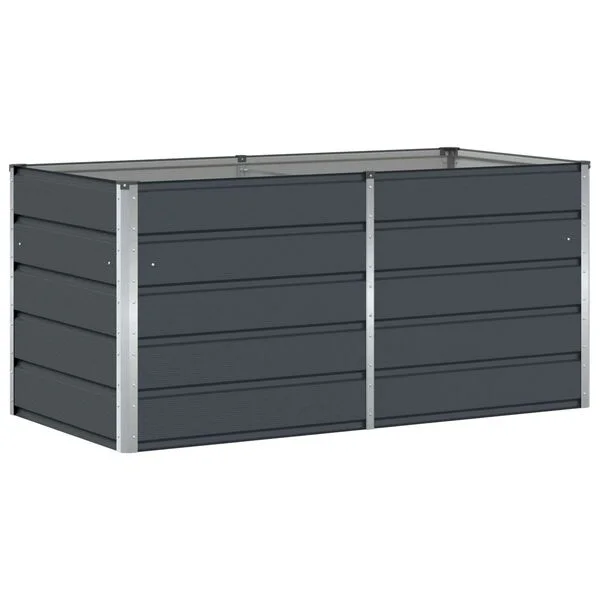 vidaXL Jardinière Anthracite 160 x 80 x 75 cm Acier