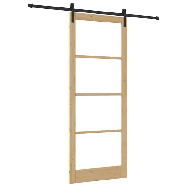vidaXL Porte coulissante Autre ORKDAL Marron 93 x 232 cm
