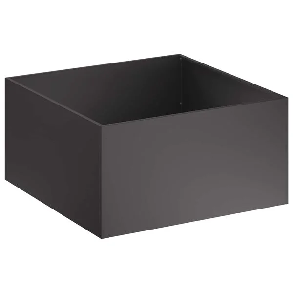 vidaXL Cache-pot de jardin 2 pc Noir 60 x 60 x 40 cm