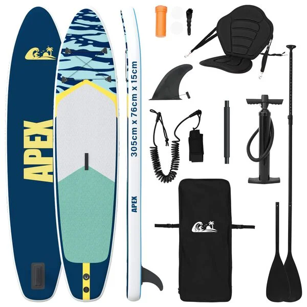 vidaXL Planche de SUP avec siège 2-en-1 APEX 305 x 76 x 15 cm