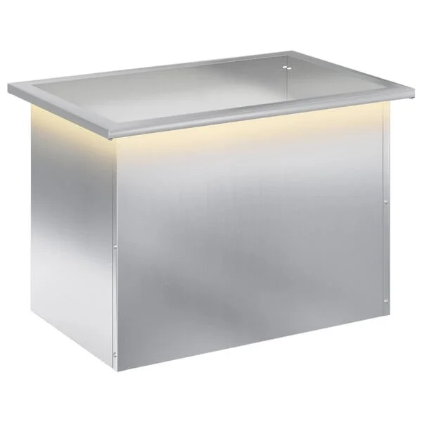 vidaXL Jardinière de jardin avec LED Argenté 40 x 60 x 40 cm