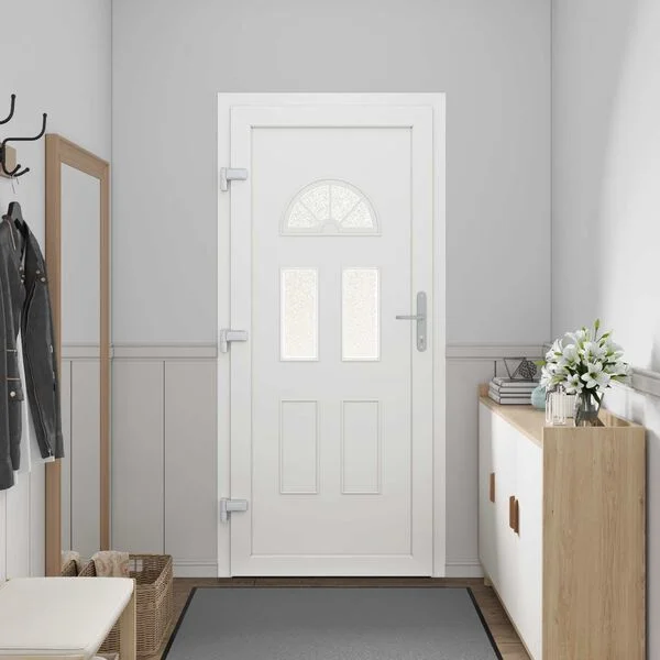 vidaXL Porte Frontale 88 x 200 cm PVC Anthracite