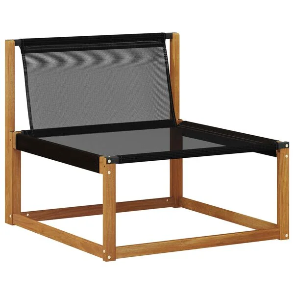 vidaXL 3 pc Sofa de milieu extérieur Bois d'Acacia Massif Naturel