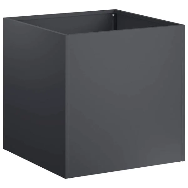 vidaXL Cache-pot de jardin 2 pc Anthracite 25 x 25 x 25 cm