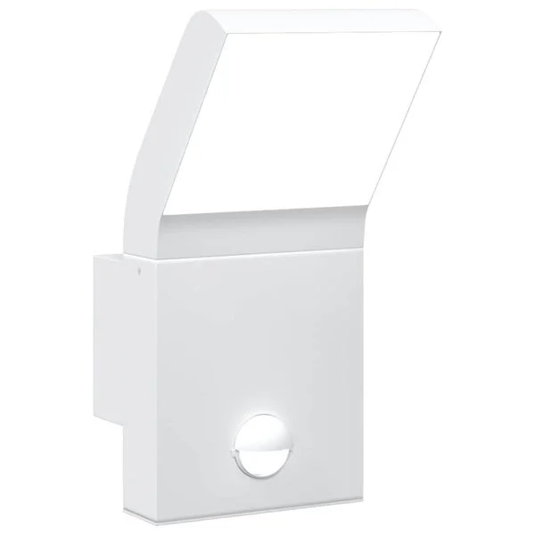 vidaXL Applique murale LED d'extérieur avec capteurs blanc
